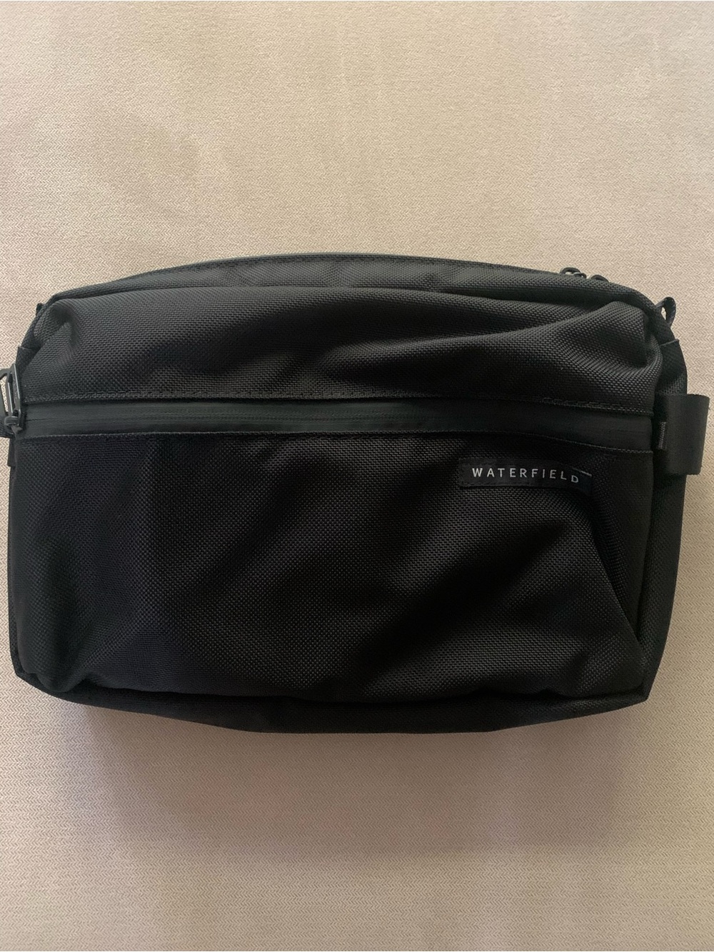 Waterfield Black Sling Bag — Everyday Carry Organizer